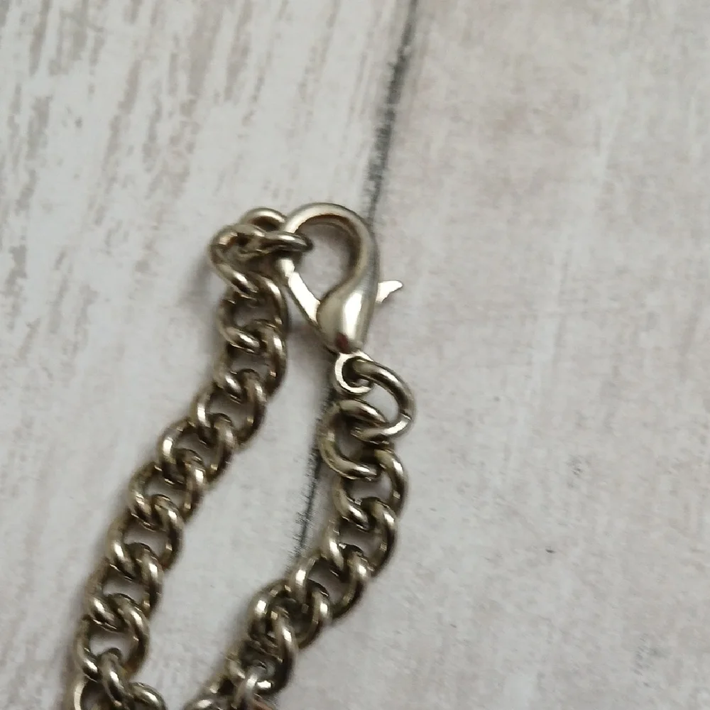 GUESS Black and Gold Padlock Charm Keychain with Logo Charm - Picture 4 of 4